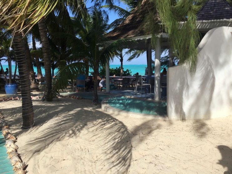 Da Conch Shack, where the boardwalk matches the sea.